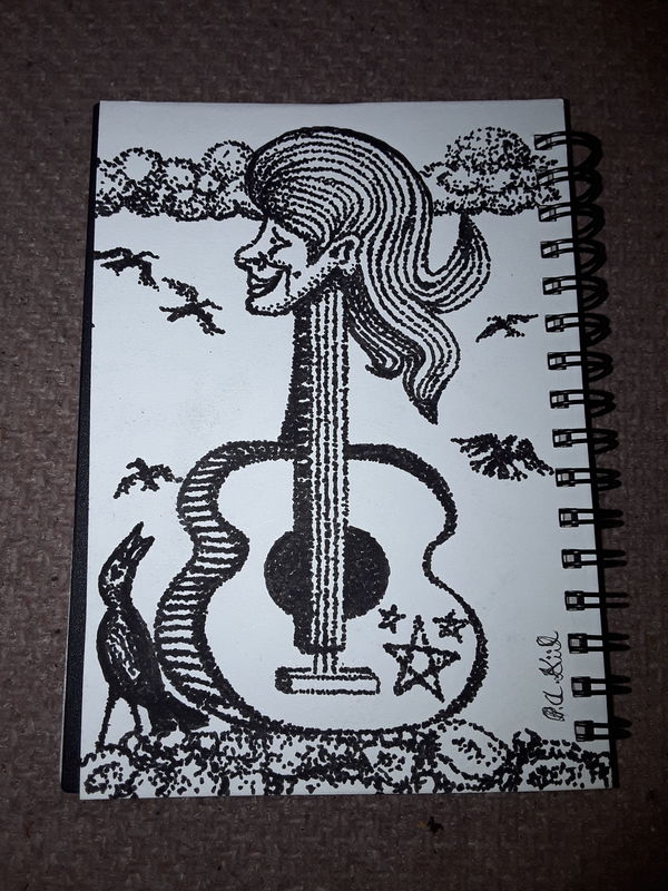 Lady guitar 