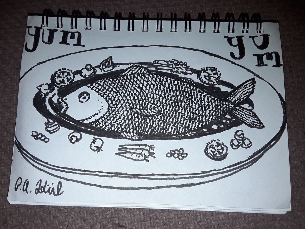 Yum yum...fish dinner