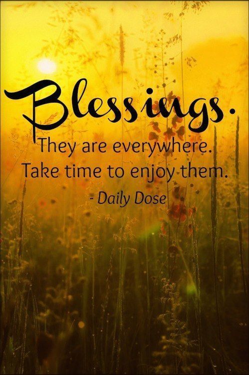 To Be Blessed