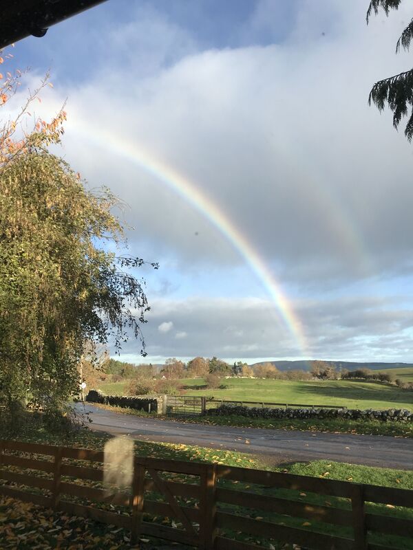 Aunt Chris & her double rainbow??