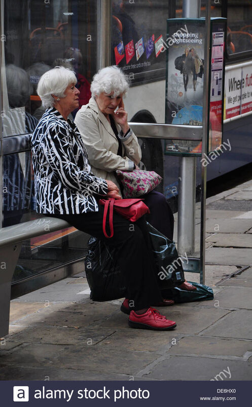 TWO OLD LADIES ON A BUS