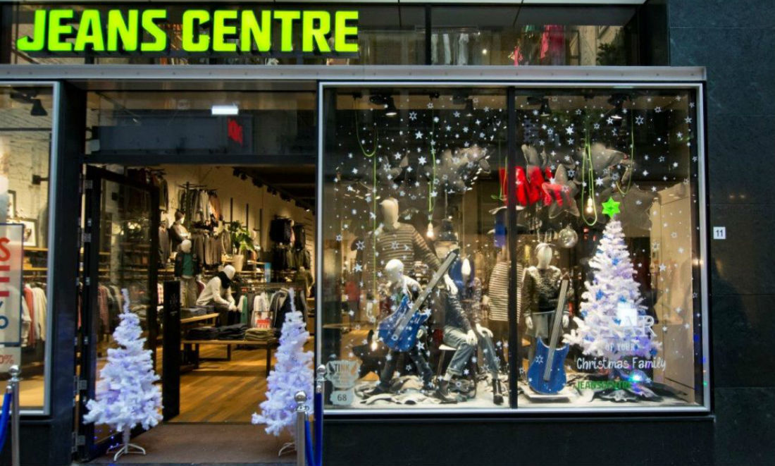 CHRISTMAS TREE IN THE WINDOW