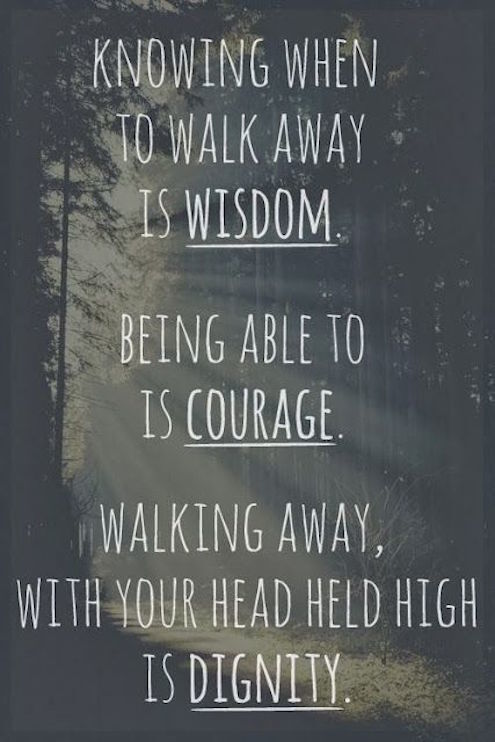 &quot;Walk Away Slowly&quot;