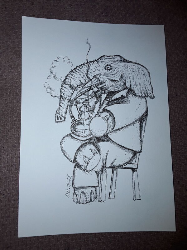 Smoking Elephant 