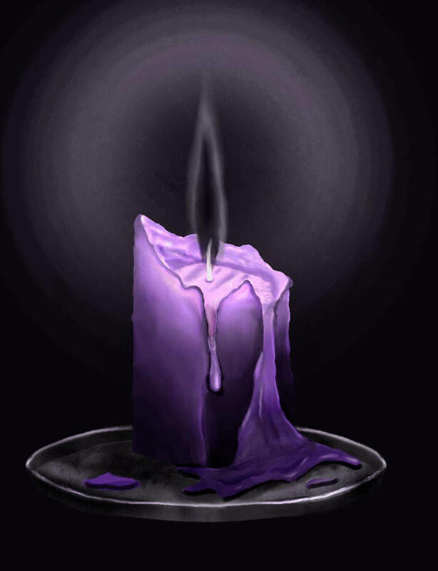 BLACK FLAME CANDLE