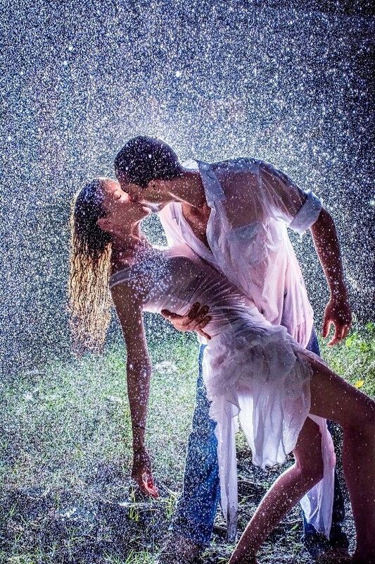 When the rain is falling