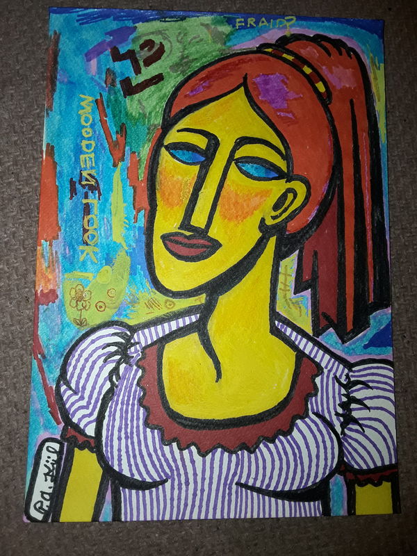 Colourful woman 