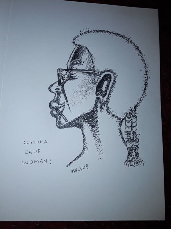 Chupa chup woman