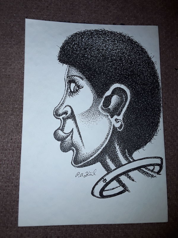 Long necked black woman 