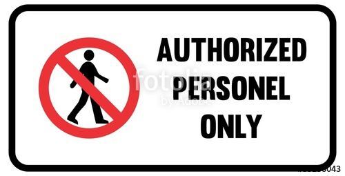 No entry.... No entry....