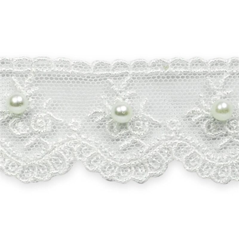 The lace trim