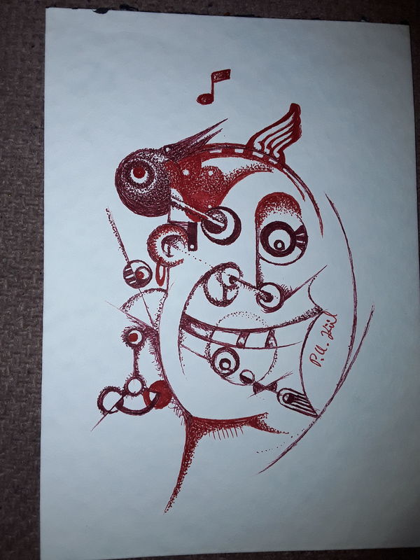 Red bird brain 