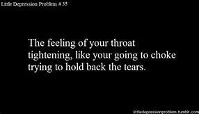 Choking Back The Tears!