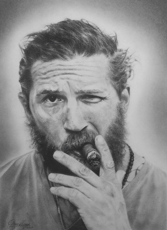 Tom Hardy Art by Gary Mayes