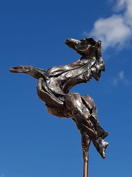 Horses with wings.