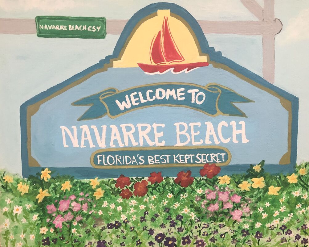 Original Navarre Beach Sign