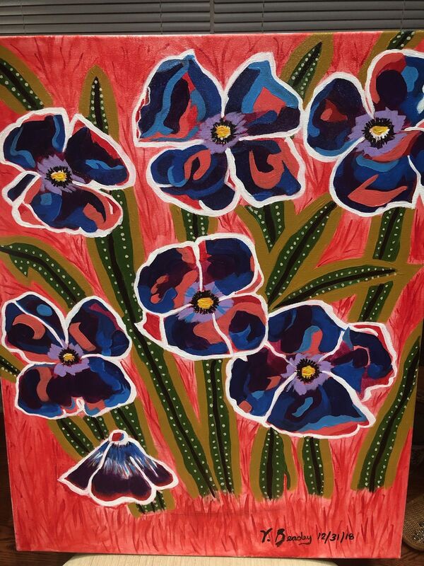 Violets on Fire