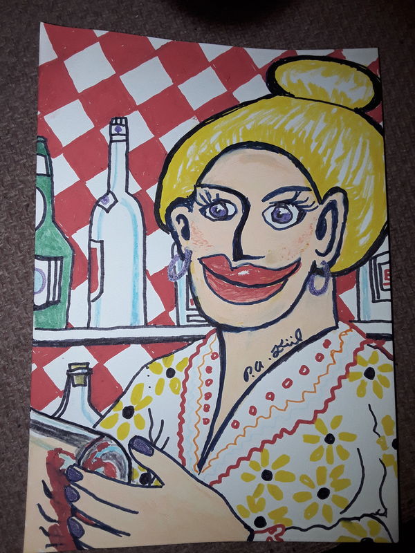 Happy Barmaid 