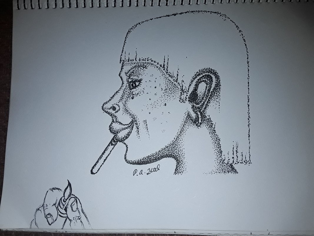 Smoking Swedish woman 