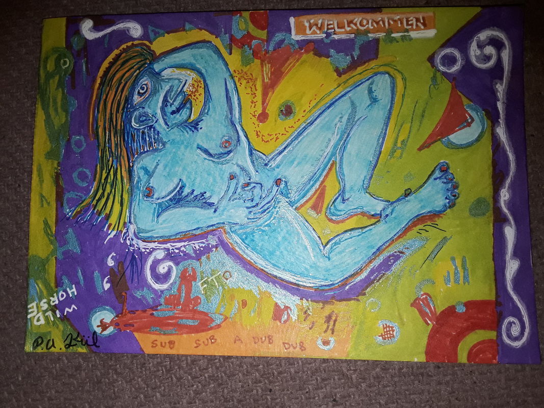 Woman in Blue 