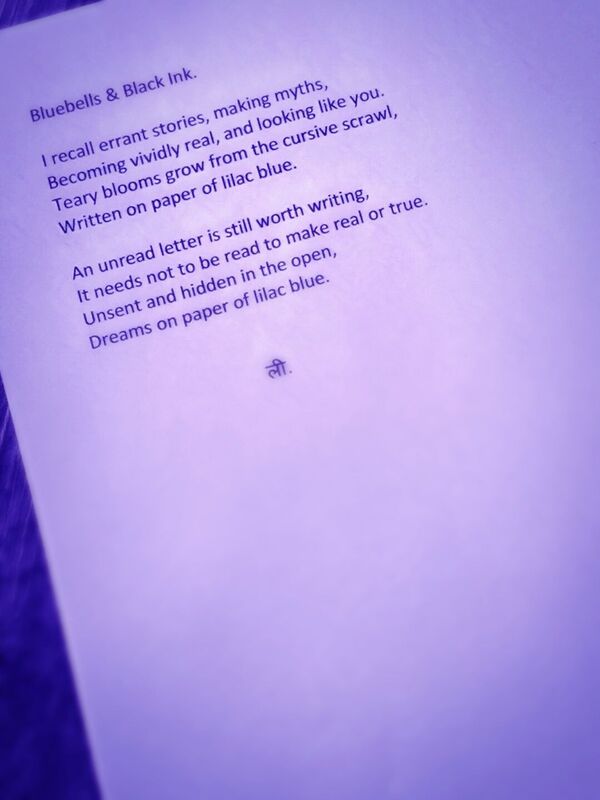 Bluebells & Black Ink.