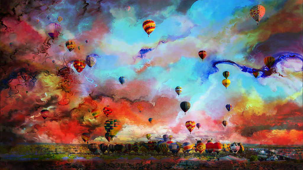 In the sky
