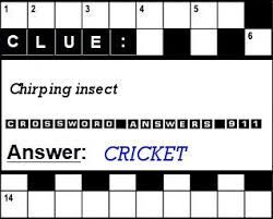 Whelk come chirping crickets