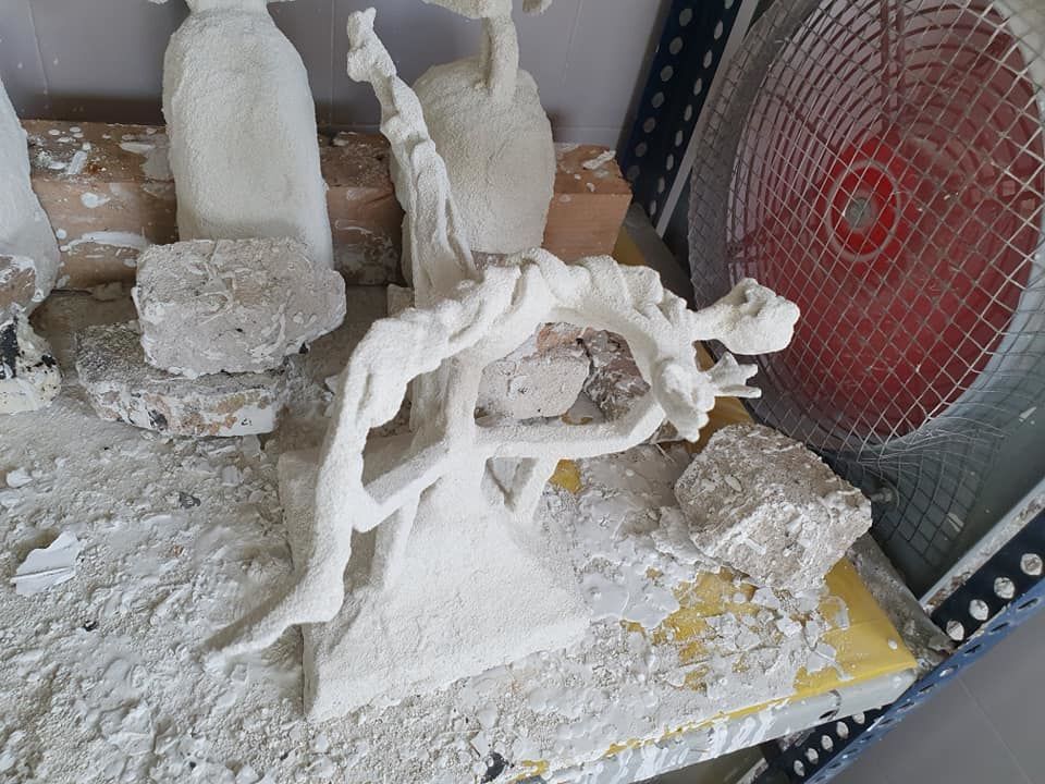 Goddess and sculptor.