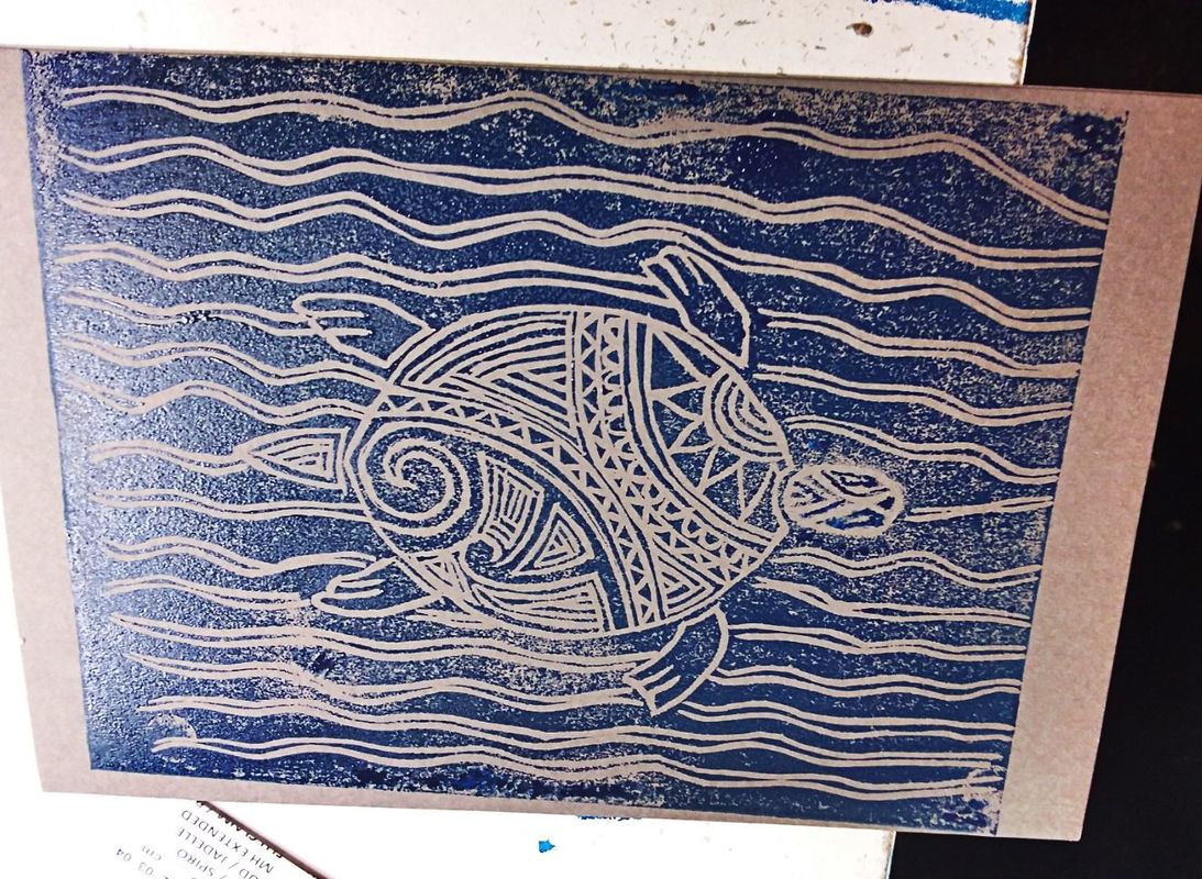 Turtle Print Art