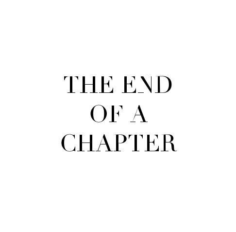 End of a chapter .