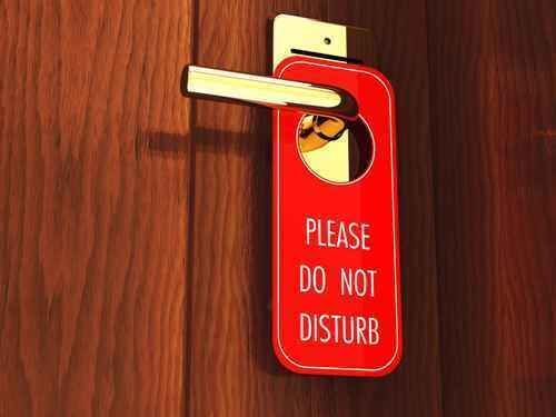 ‘Do not disturb’
