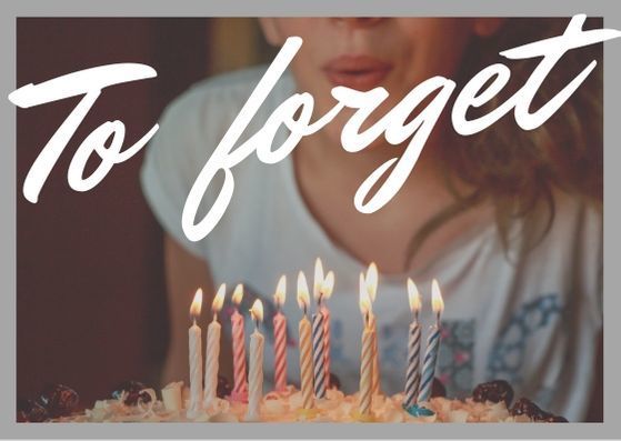 To Forget To Forget