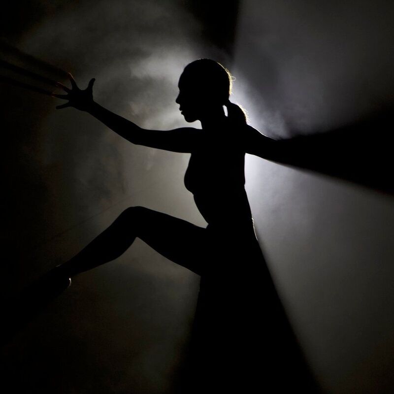 She dances with her shadow