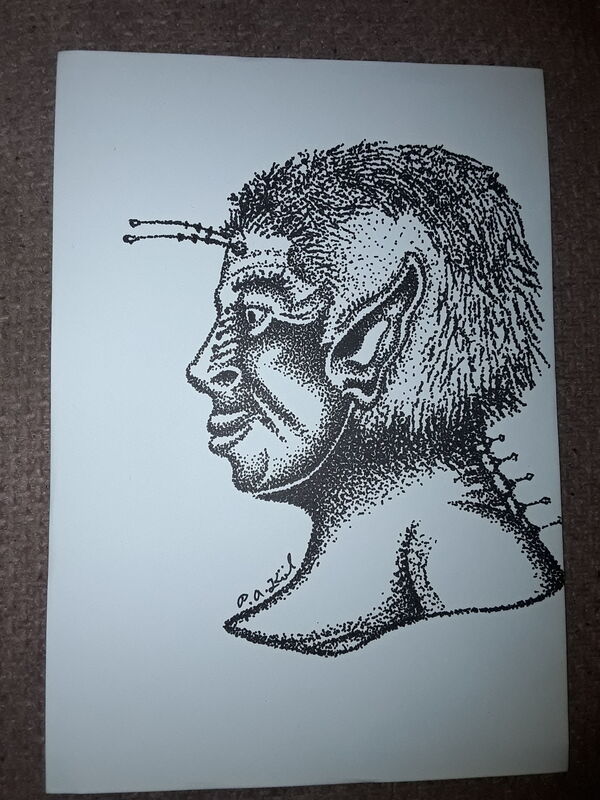 Alien,( with antennae).