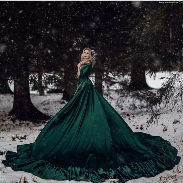 The green velvet gown