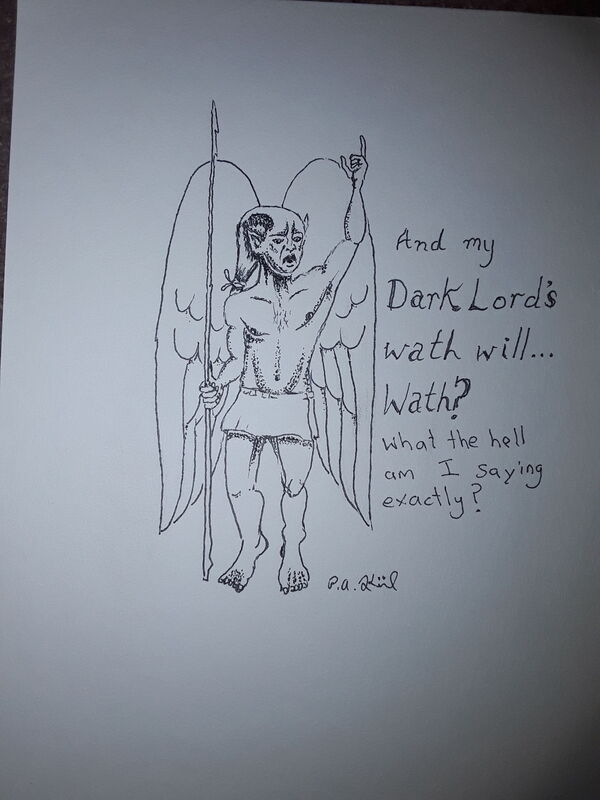 Confused dark Angel 