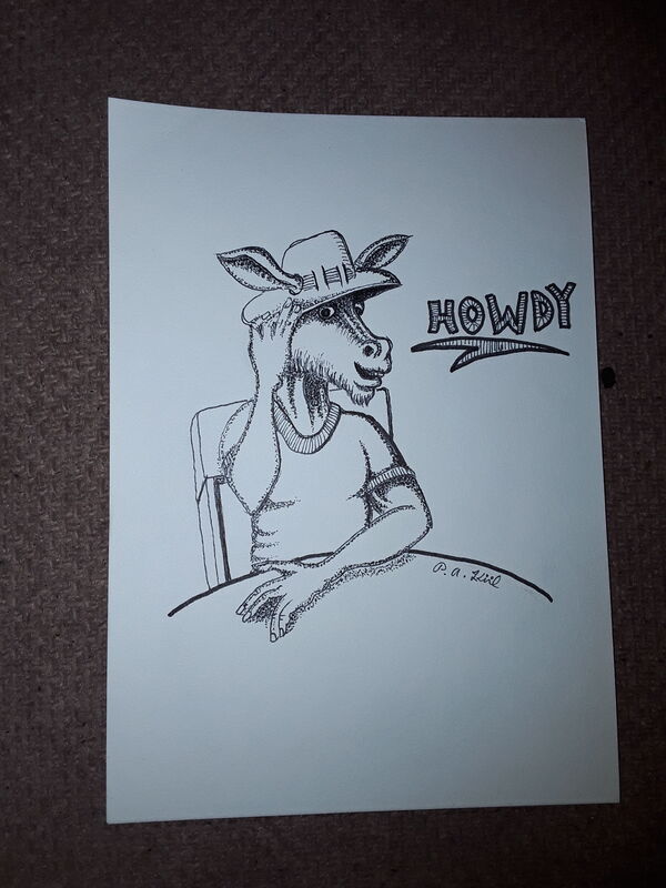 Friendly donkey 