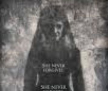 Woman in very very dark black
