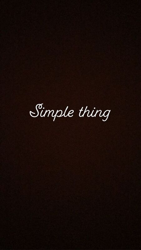 Simple thing 