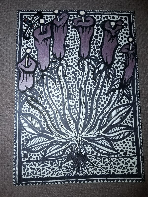Bronze flowers 