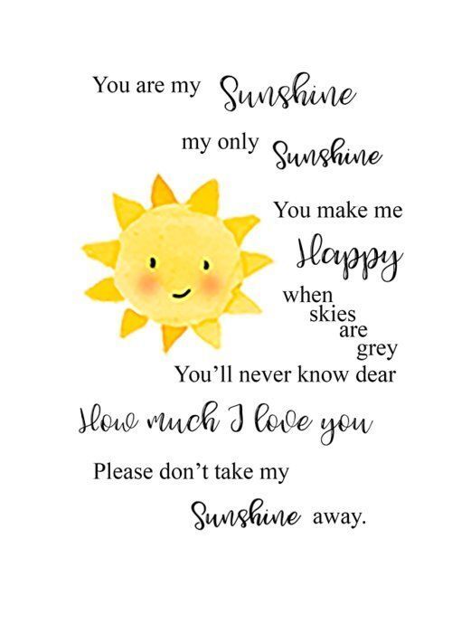 “You are my sunshine” ? - Poem by Jill Tait