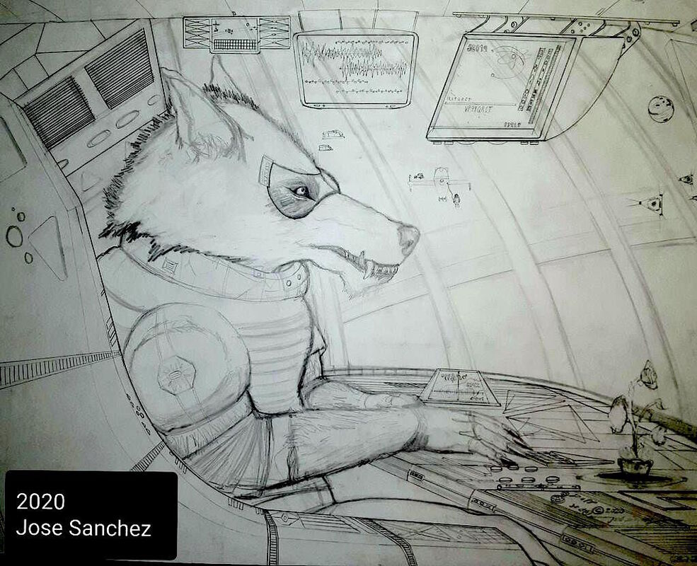 Finished sketch idea for: "On Course"