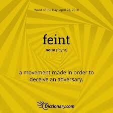 A feint attempt to stab myself...