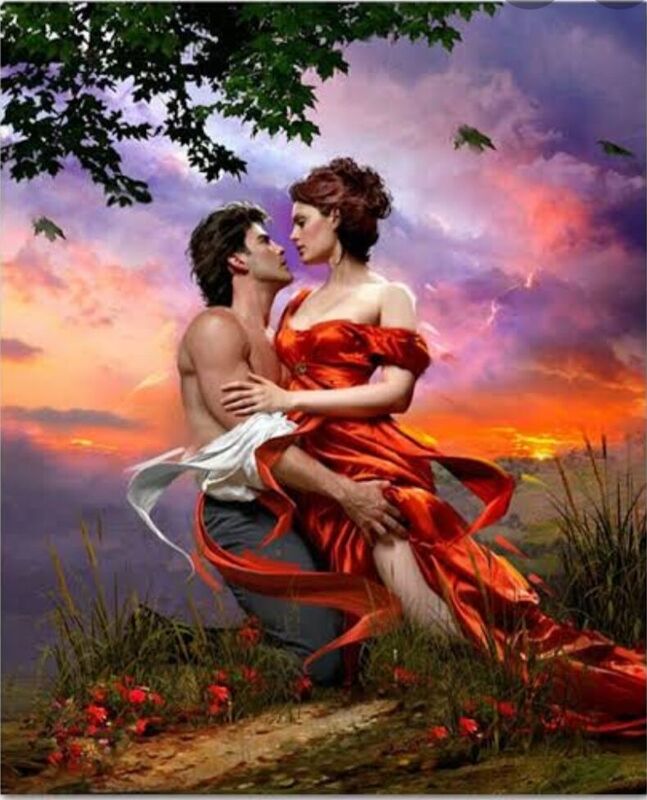 Symbolic skies of firey passion.