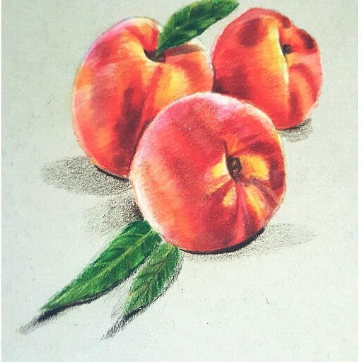 realistic peaches