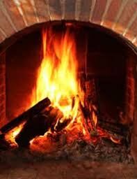 An open roaring fire?