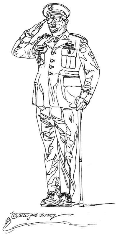 TR-3B/Saluting Soldier/sketch