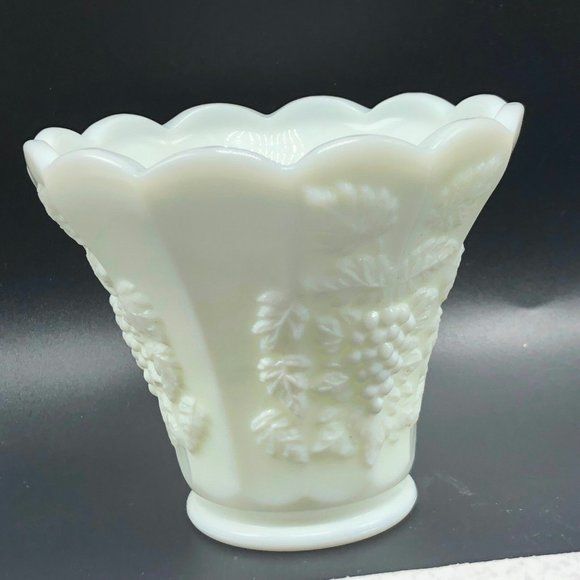 MY MOTHER'S MILK GLASS VASE