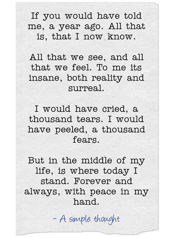 Peace in my hand