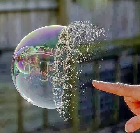 Bursting our bubbles ?